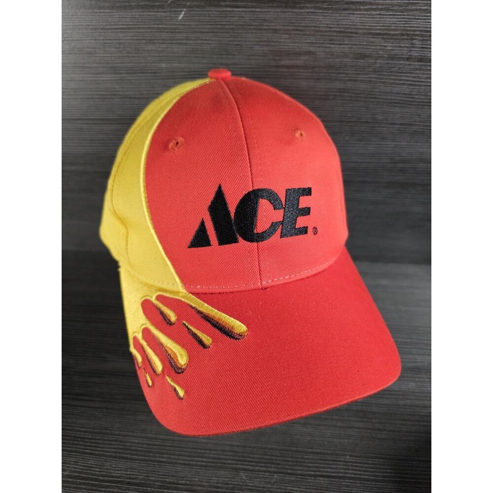 ACE Hardwear Store Hat Embroidered Paint splash Cap Red Yellow Snapback